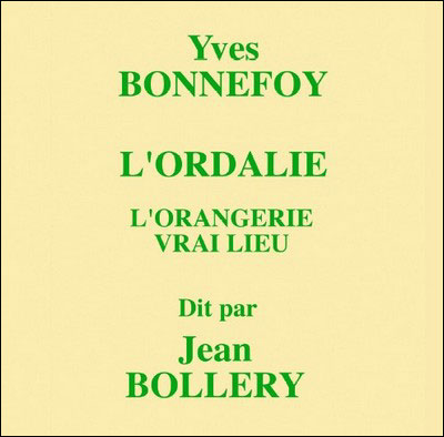 L'ordalie - Yves Bonnefoy - Texte lu (CD)
