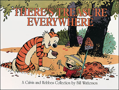 Calvin and hobbes there's treasure everywhere