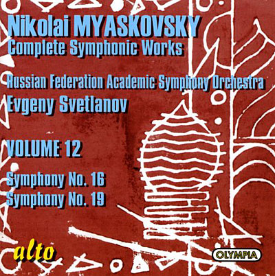Oeuvres orchestrales volume 12 symphonies N° 16 et 19