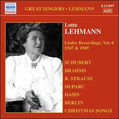 Lieder recordings - Volume 6