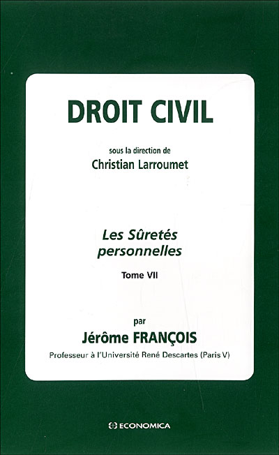 Droit civil - Jérôme François - broché