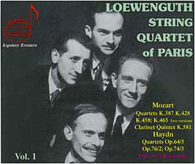 Quatuor Loewenguth volume 1