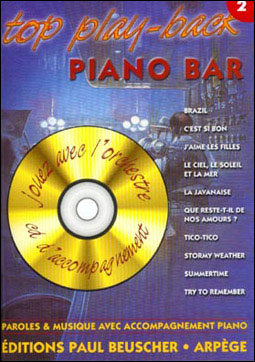 Top piano bar,2 + cd - Collectif - Livre CD