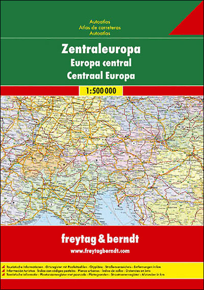 Europe central road atlas