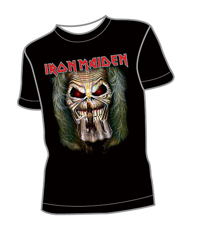 Eddie finger/large/noir/tee shirt
