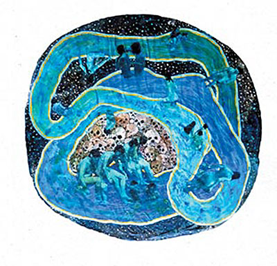 A space water loop