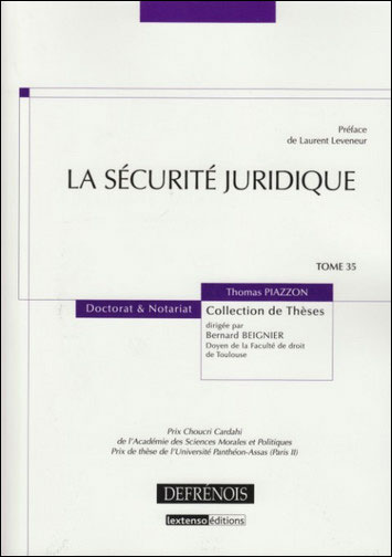 La sécurite juridique