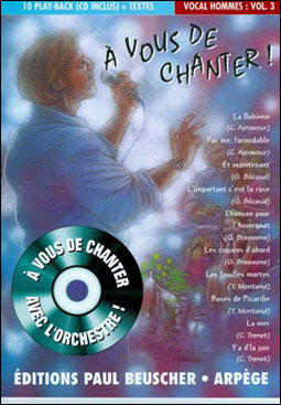 A vous de chanter vocal hommes,3+cd - Collectif - Livre CD