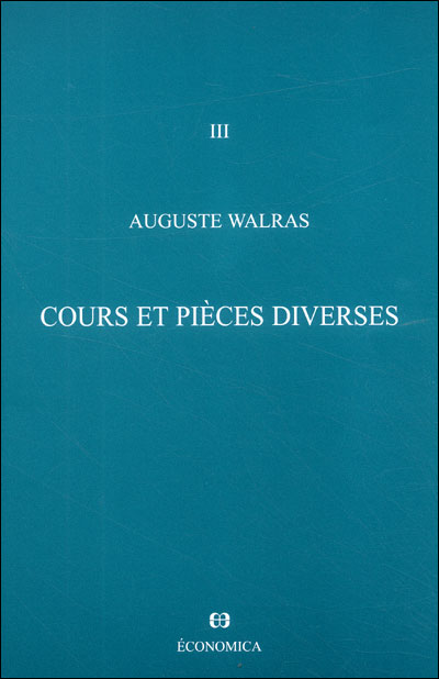 Oeuvres économiques complètes - Auguste Walras - broché