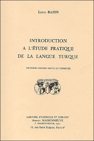 Introduction à l'étude pratique de la langue turque