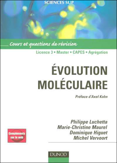 Évolution moléculaire - Cours et questions de révision - Livre+compléments en ligne