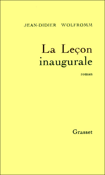 LECON INAUGURALE