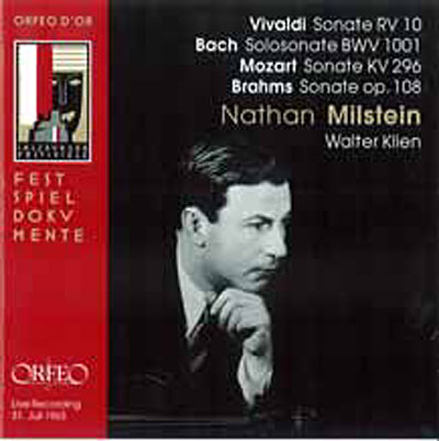 Sonate BWV1001 - Sonate op.108 - Sonate K296 - Sonate RV10