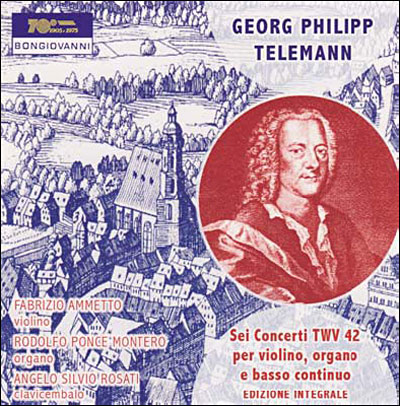 Six concertos pour violon, orgue et basse continue