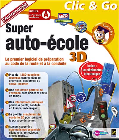 Acheter Super Auto-école 3D - 2004 État correct - 22,80 € Super Auto-école 3D - 2004 État correct - Anuman Interactive reconditionné disponible sur Fnac