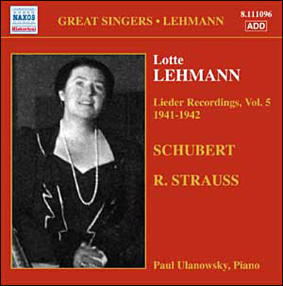 Lieder Recordings Volume 5