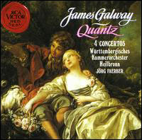 Concertos (4) pour flûte en sol majeur, en ut majeur...