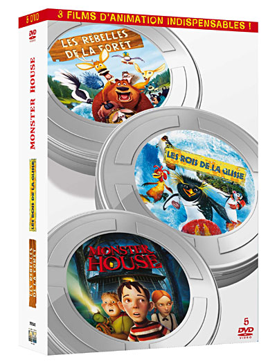 Les Rois de la glisse - Les Rebelles de la forêt - Monster House - Coffret
