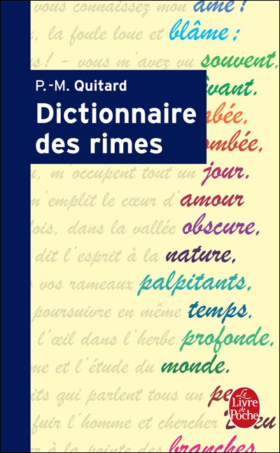 Dictionnaire Des Rimes Poche Pierre Marie Quitard Achat Livre Fnac