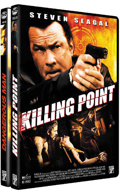 STEVEN SEAGAL-COFFRET-2 DVD-DANGEROUS MAN-KILLING POINT-VF