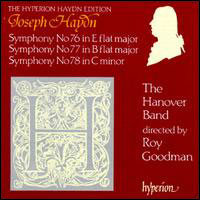 Symphonies N°76 en mi bémol, N°77 en si bémol et N°78...