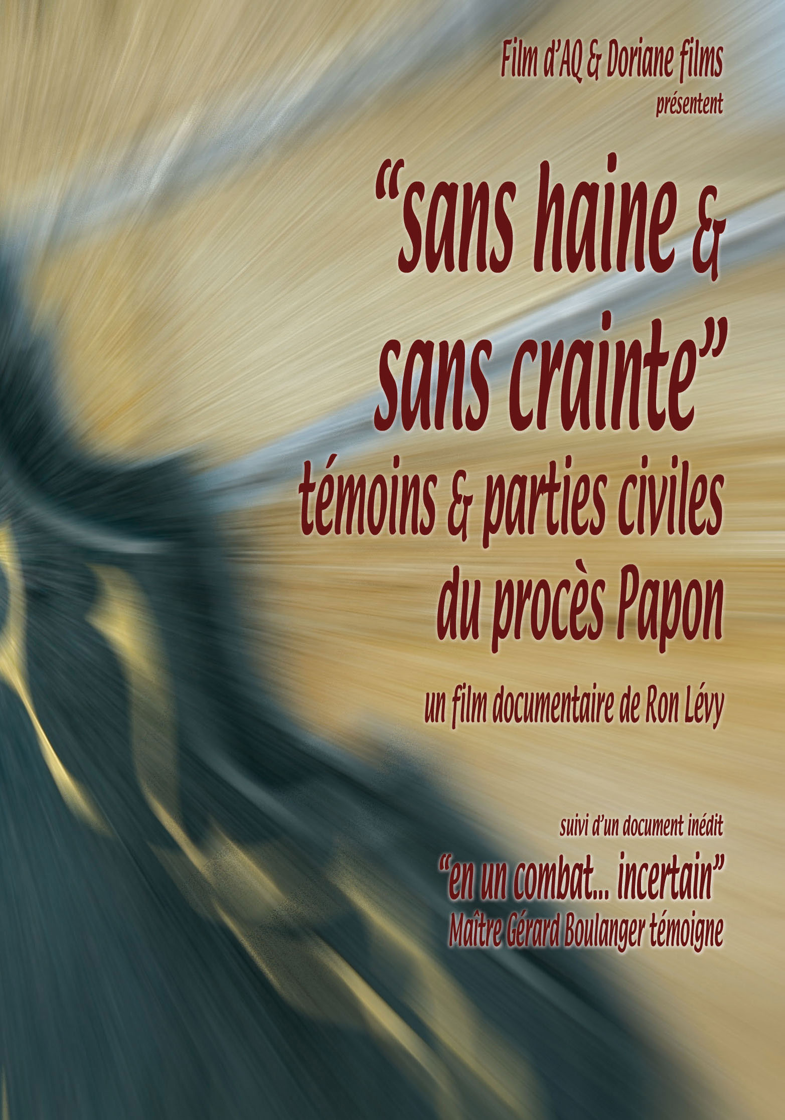 SANS HAINE & SANS CRAINTE-VF