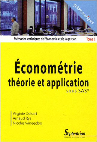 Économétrie, théorie et application sous SAS