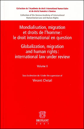 Mondialisation, migration et droits de l'homme/Globalization, migration and human rights