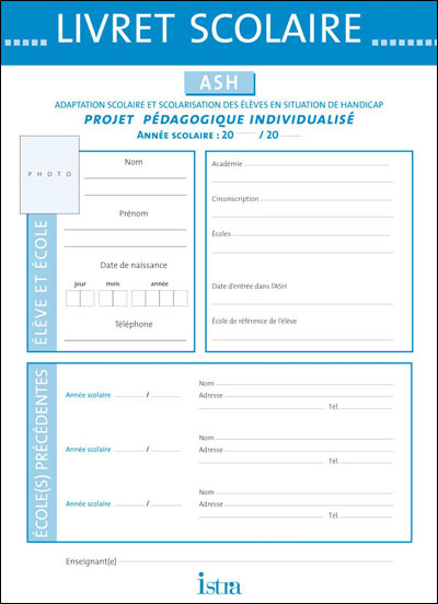 Livret Scolaire Istra Ash