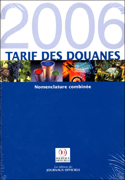 Tarif des douannes 2006