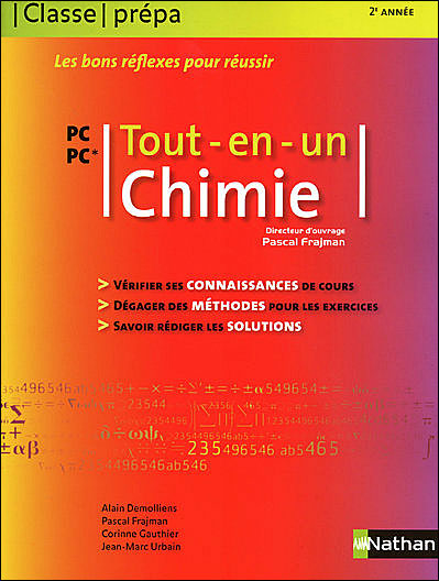 Chimie PC PC* - 2ème année Tout-en-un - Classe prépa scientifique