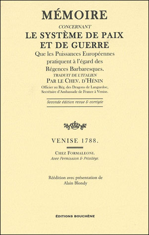 Mémoire concernant le système de paix et de guerre