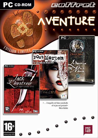 Coffret Aventure : Post Mortem + Jack L'Eventreur + Sherlock Holmes - Le Mystère de la Momie