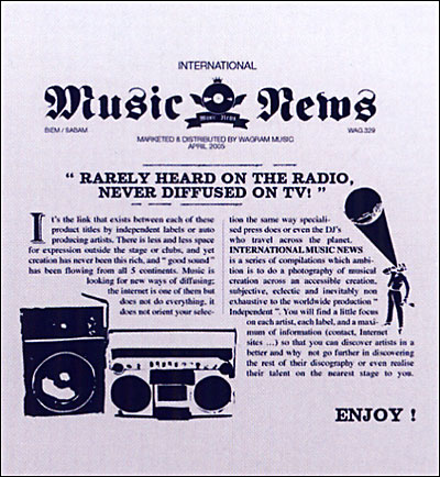 Rarely heard on the radio never diffused on TV