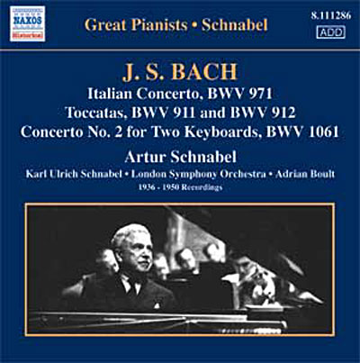 Italian concerto - Toccatas BWV911 et 912 - Concerto BWV1061