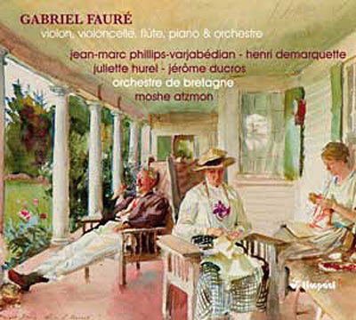 Violon, violoncelle, flûte, piano et orchestre