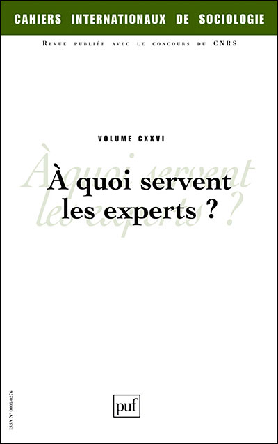 Cahiers intern. de sociologie 2009, vol. 126