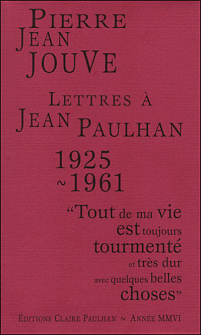 Lettres à Jean Paulhan, 1925-1961