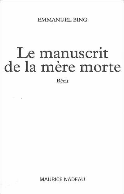 Le manuscrit de la mère morte