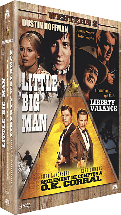 Coffret Western 2 - Little big man - Règlement de comptes à OK Corral - L'homme qui tua Liberty Valance