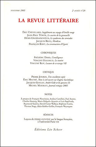 Revue litteraire n°20 novembre 2005 (La) -  Collectif - broché