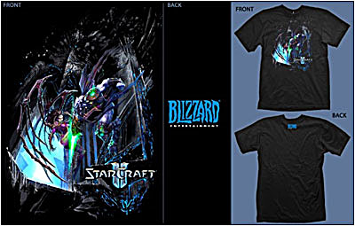 T-Shirt Rare StarCraft II Designed By Jynx - Taille L - Bon état Pour Collectionneurs