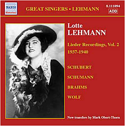Lieder recordings - Volume 2