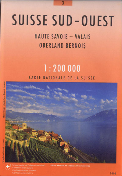 Carte nationale Suisse - Suisse Sud-Ouest