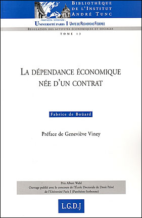 La dépendance économique née d'un contrat