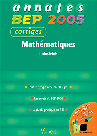 Annales CAP BEP Maths industriels