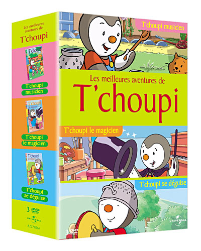 T'choupi musicien - T'choupi magicien - T'choupi se déguise - Coffret