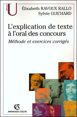 L'explication de texte à l'oral des concours - Elizabeth Ravoux-Rallo - broché