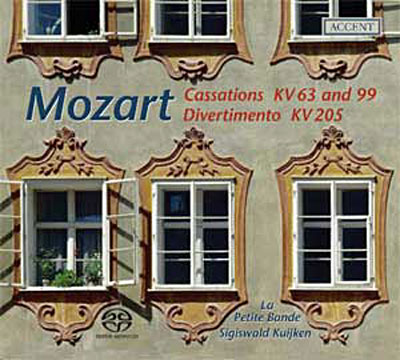 Cassations KV63 et 99 - Divertimento Kv205