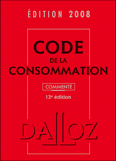 Code de la consommation commenté